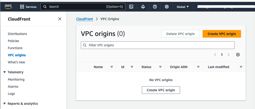 Amazon CloudFront 推出 VPC origins 功能